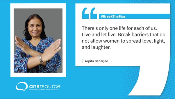 Arpita Banerjee shares encouraging words for women to break all barriers to be themselves