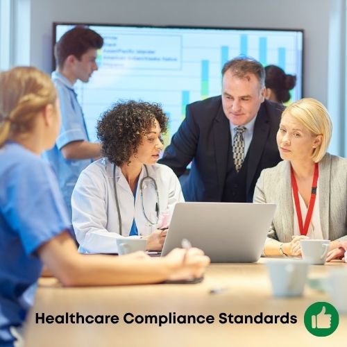 Healthcare compliance standards documentation and certification management