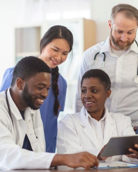 Healthcare training management system in use at a clinical education facility